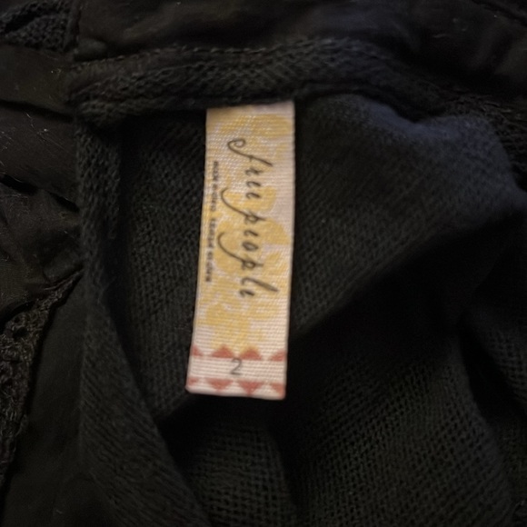 #14-Free People lBD with mesh and embroidery in noir - Picture 4 of 4